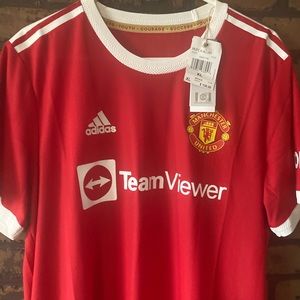 Men’s Adidas Team Viewer Manchester Shirt red/gold XL